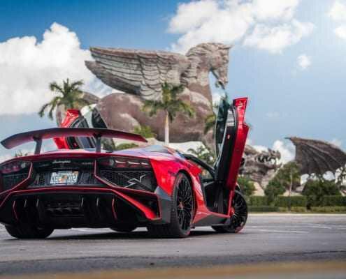 Lamborghini aventador SV rental Miami