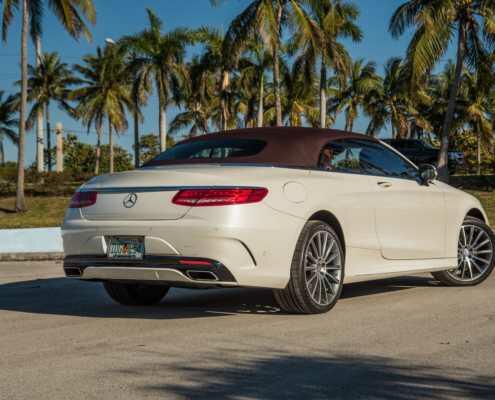 Mercedes S550 cabrio rental Miami