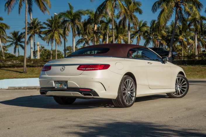 Mercedes S550 cabrio rental Miami