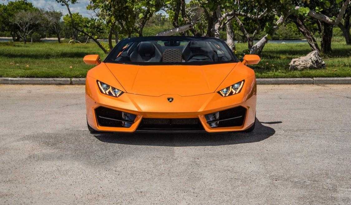 Lamborghini Huracan LP610 Spyder Orange rent in Miami