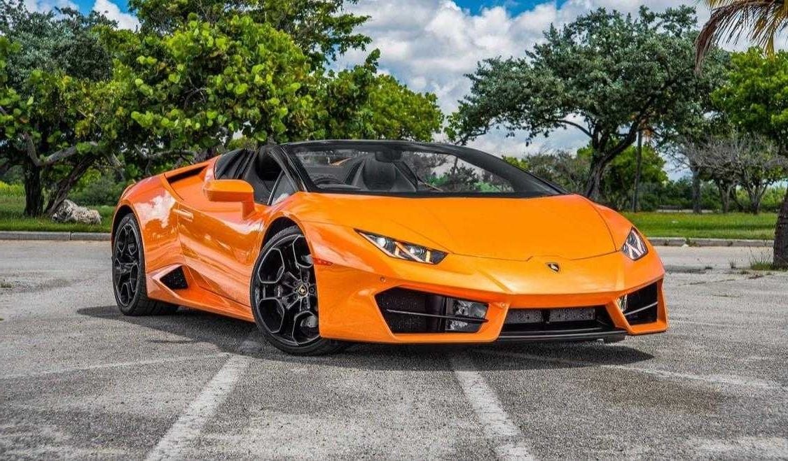 Rent Lamborghini Huracan LP610 Spyder Orange in Miami