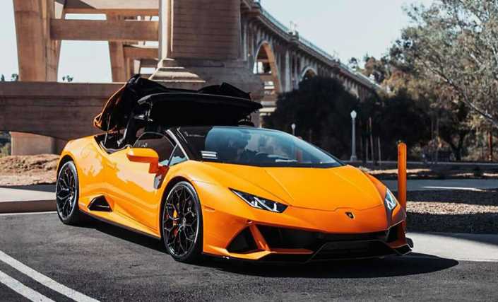 Rent Lamborghini Huracan LP610 Orange in Miami 5