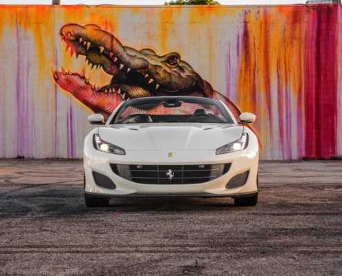 Ferrari portofino Spyder 2019 White rent in Miami