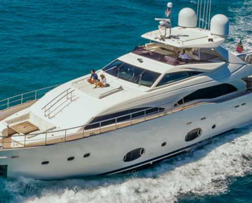 Rent Yacht Ferretti 97 in Miami
