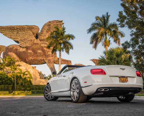 Rent Bentley Continental GT White in Miami