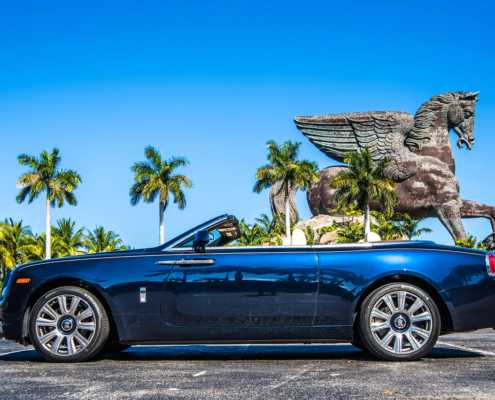 Rolls Royce Dawn Blue Miami