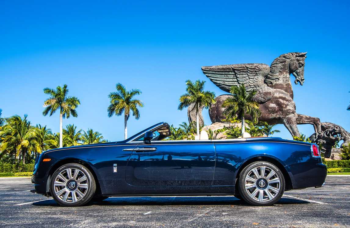 Rolls Royce Dawn Blue Miami