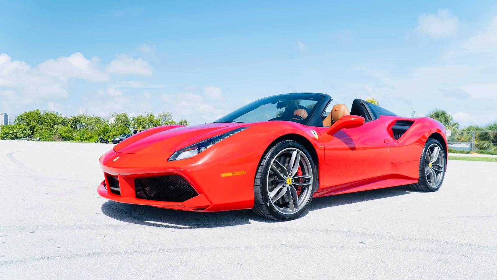 Rent Ferrari 488 Spider Red in Miami | Pugachev Luxury Car Rental