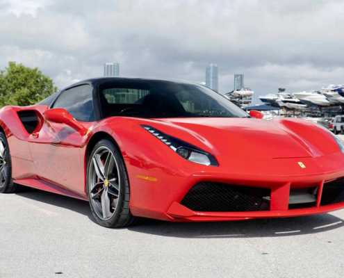 Rent Ferrari GTB Red in Miami 1