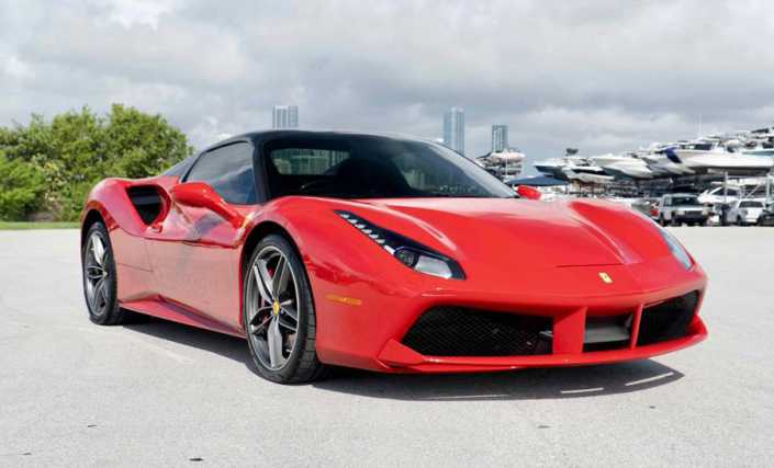 Rent Ferrari GTB Red in Miami 1