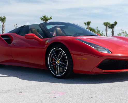 Rent Ferrari 488 Spider Red in Miami 5