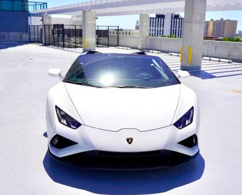 Rent a Lamborghini Huracan EVO White in Miami