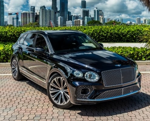 Bentley Bentayga 2023 Black Rental in Miami 3