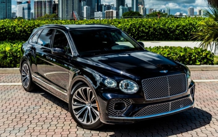 Bentley Bentayga 2023 Black Rental in Miami