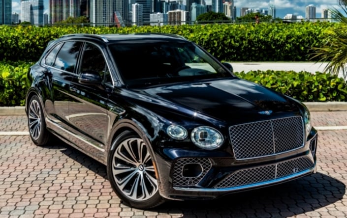 Bentley Bentayga 2023 Black Rental in Miami