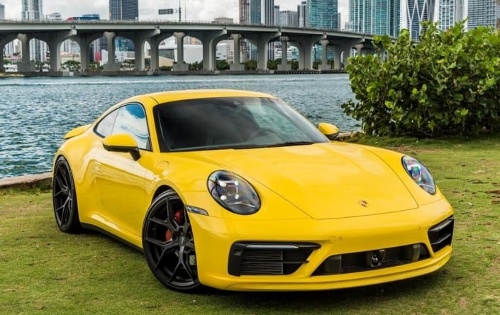 Porsche 911 Yellow 2022 Rental in Miami