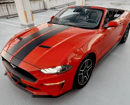 Rent a Ford Mustang Red in Miami