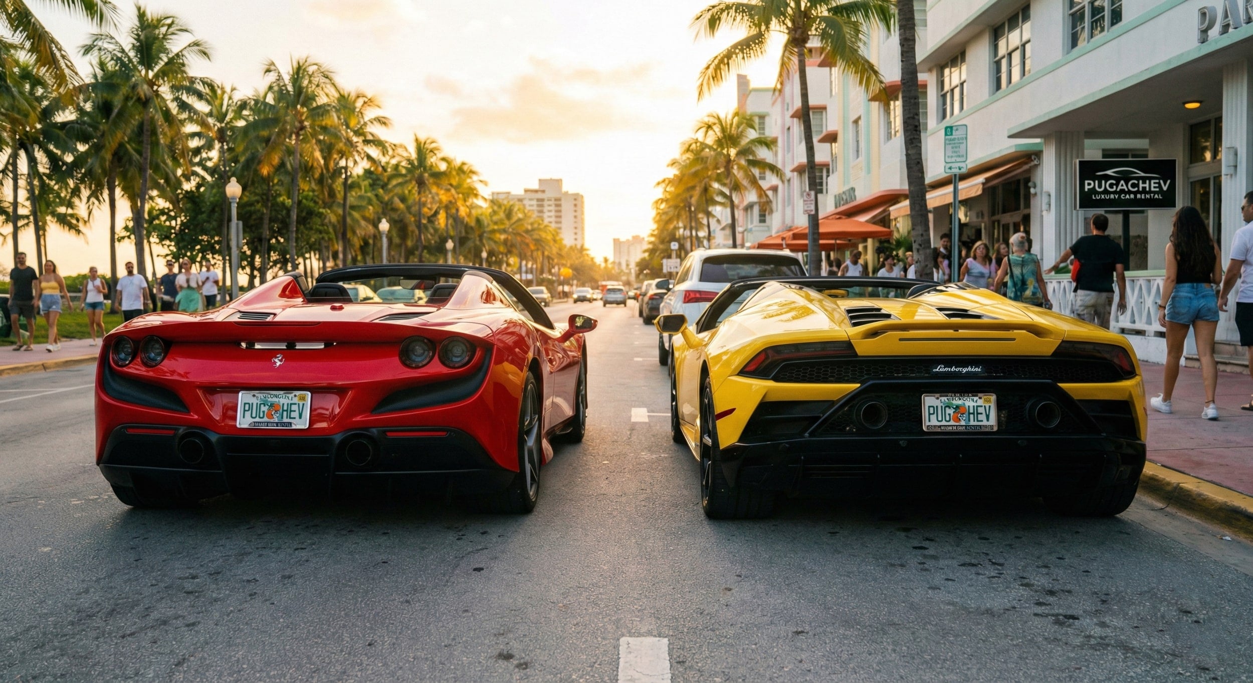 Ferrari or Lamborghini? Breaking down the top 5 convertibles to rent in Miami.