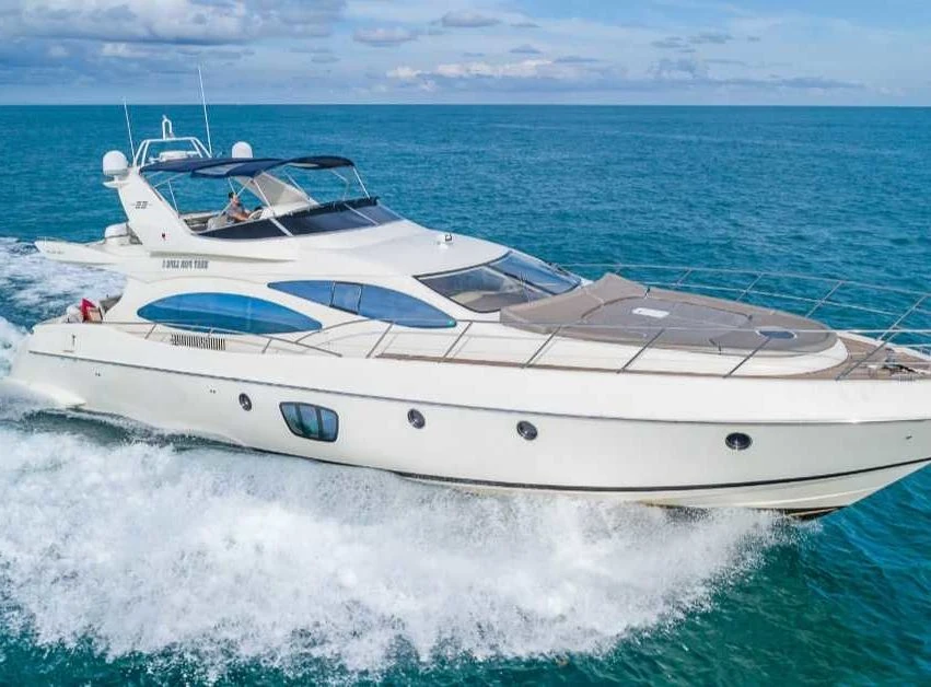Azimut 68 yacht underway