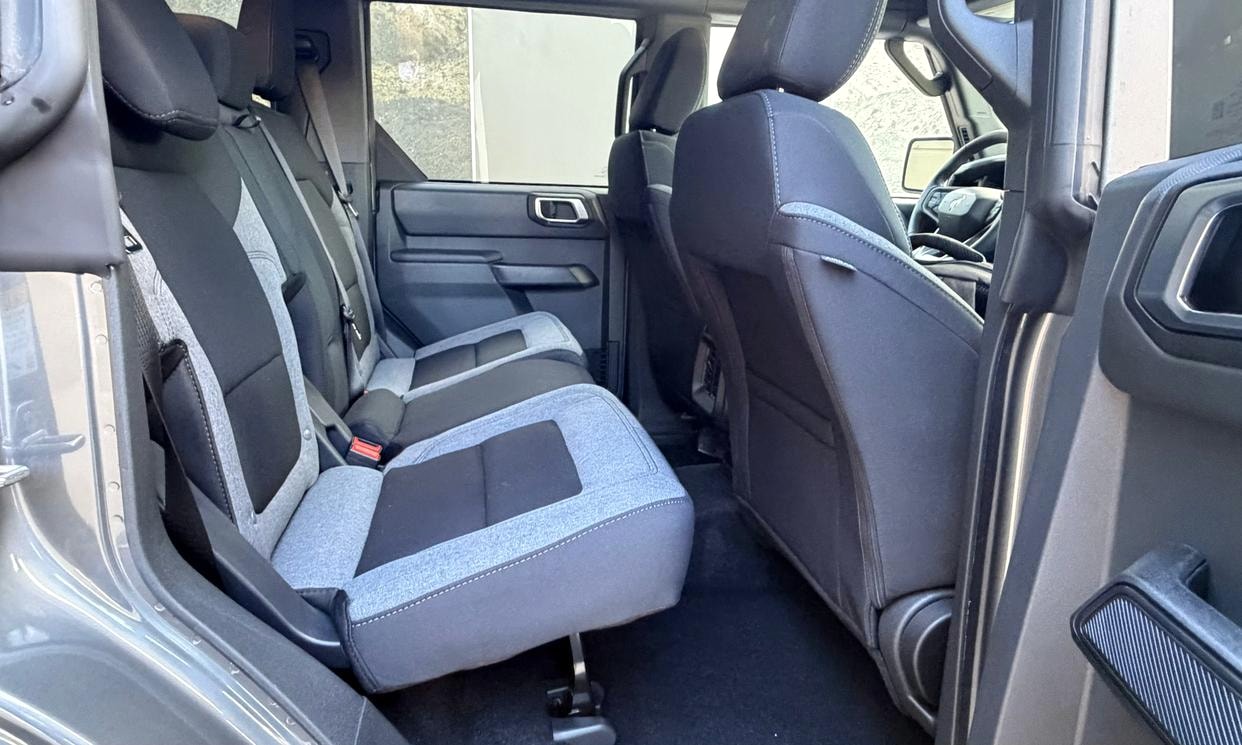Passenger seating in the gray Ford Bronco Big Bend