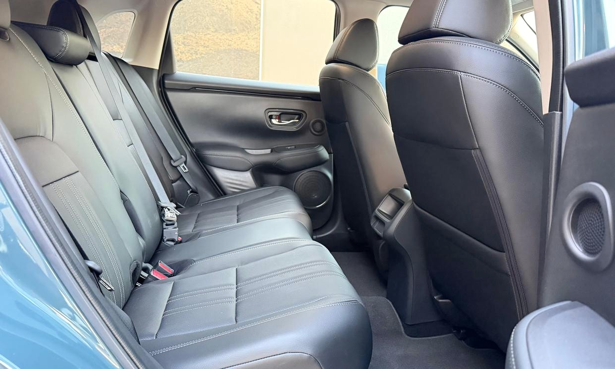 Passenger seating in the blue Honda HR-V EX-L