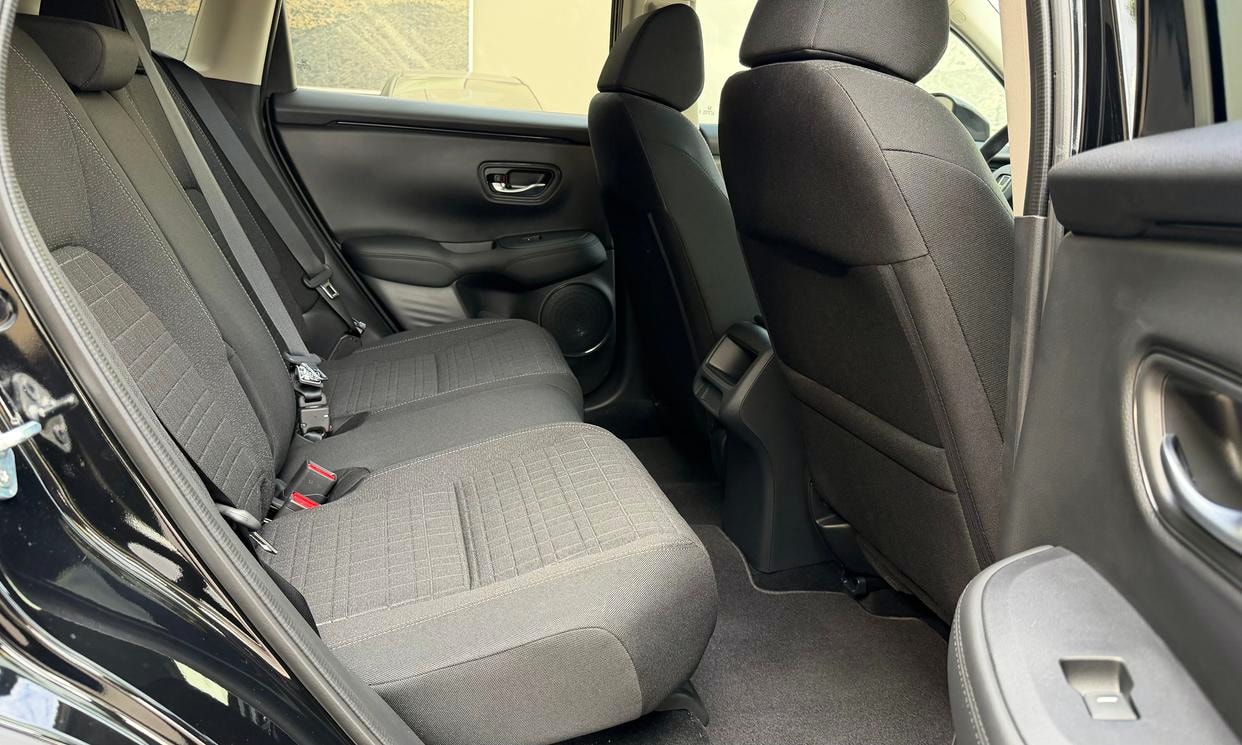 Passenger seating in the black Honda HR-V LX