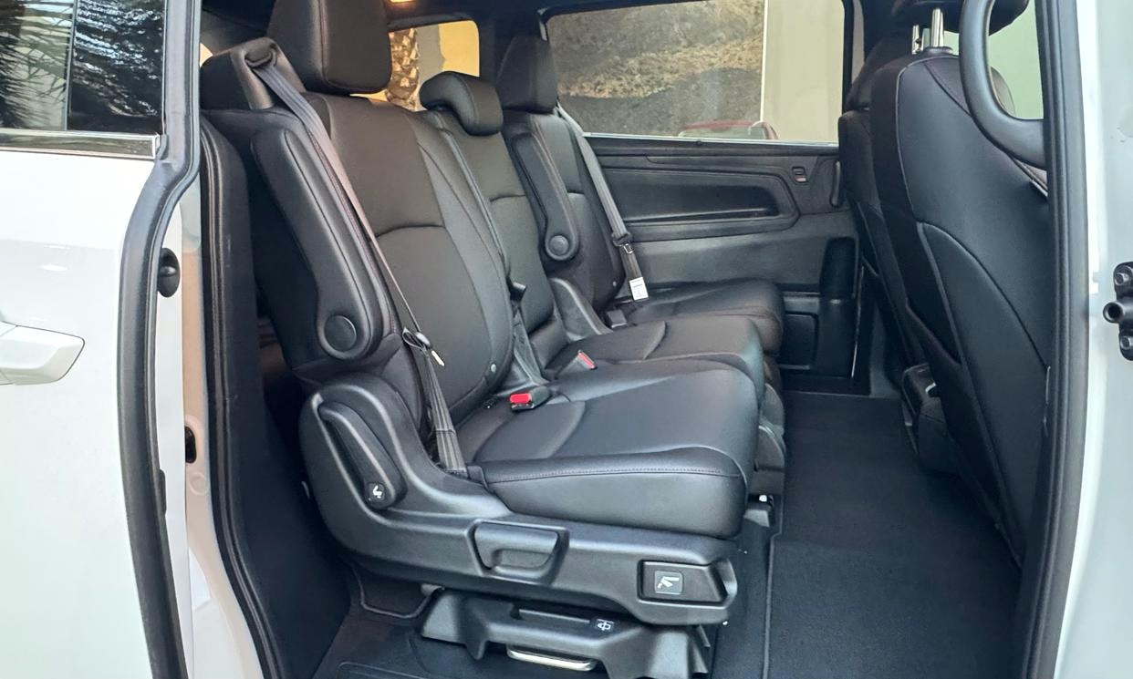 Passenger seating in the white Honda Odyssey Sport-L