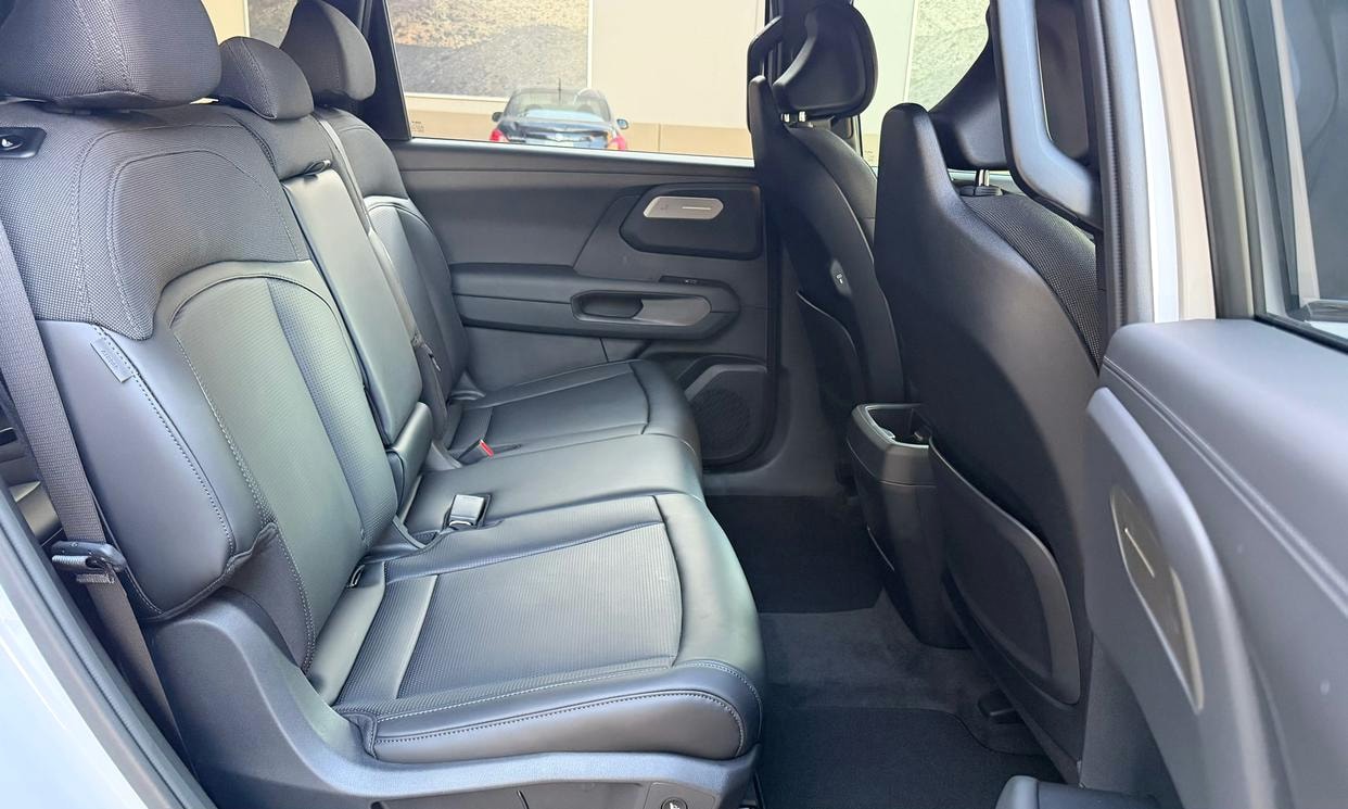 Passenger seating in the white Kia Telluride LX