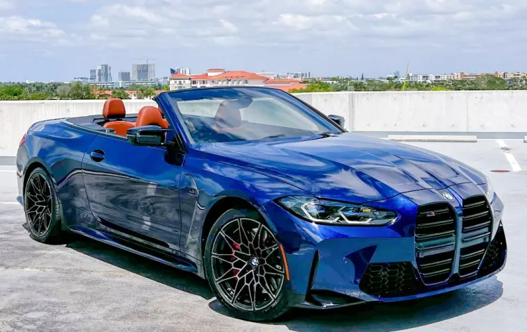 BMW M4 Competition Cabrio from the Pugachev Miami rental fleet