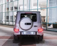 Mercedes-AMG G 63 — Silver, rear view and spare wheel cover