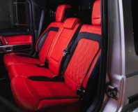 Mercedes-AMG G 63 — Silver, red rear seating