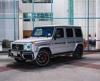 Mercedes-AMG G 63 — Silver, wide silver exterior view