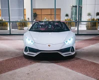 Lamborghini Huracan EVO Spyder — White, front view