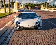 Lamborghini Huracan Tecnica — White, front view