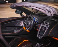 McLaren 570S Spider — Black, open cockpit