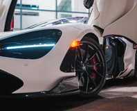 McLaren 720S Spider — White, front air intake