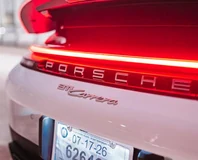 Porsche 911 Carrera Cabriolet — White, Carrera badge and rear light bar
