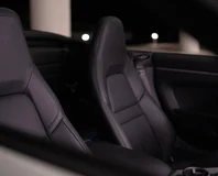 Porsche 911 Carrera Cabriolet — White, front seats