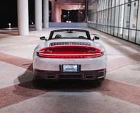 Porsche 911 Carrera Cabriolet — White, rear view